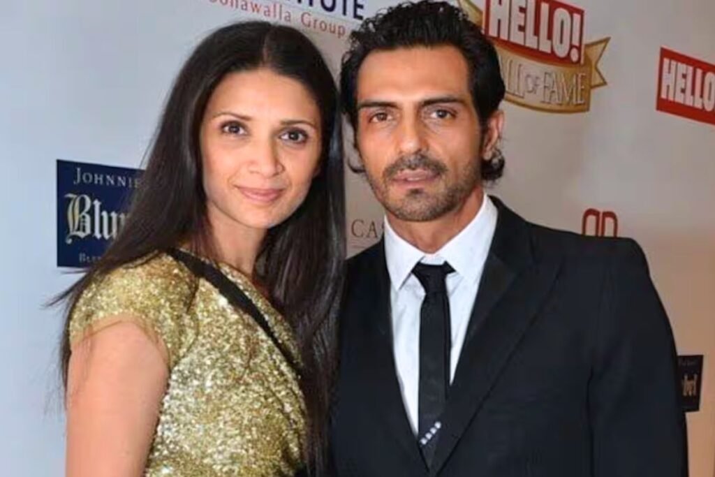 Arjun Rampal and his Wife